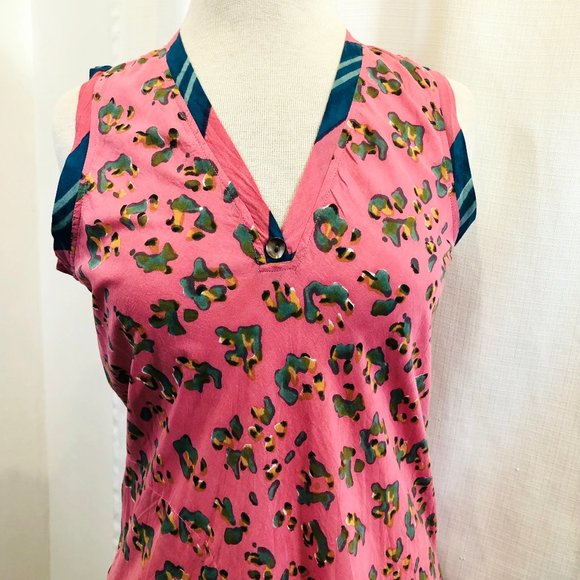Lisa Corti Cheak Dress Pink Leopard Touch Print - Picture 5 of 12